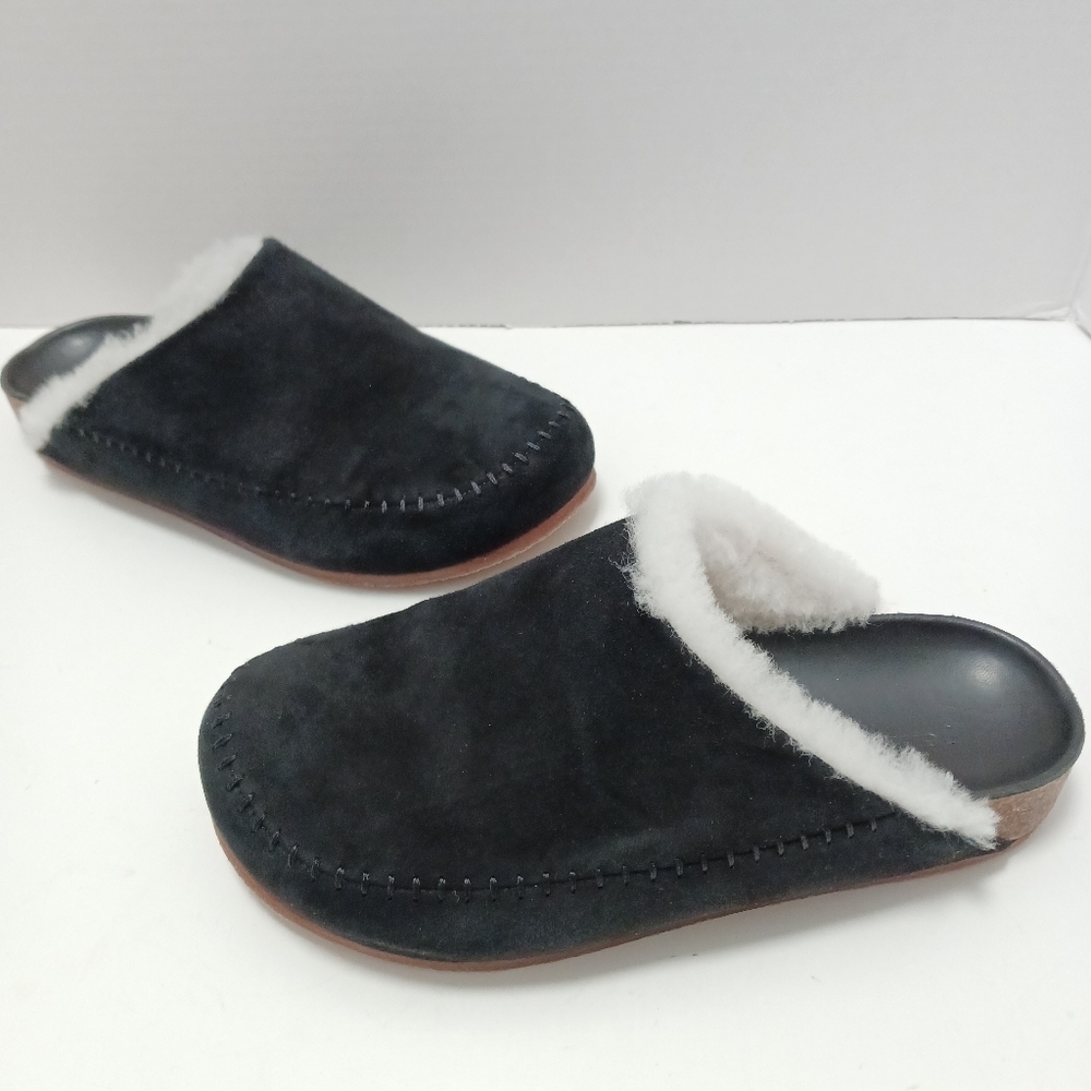 Jenni kayne Womens Slip On Shoes Size 36 US 6 Shearling Lined Moc Clog